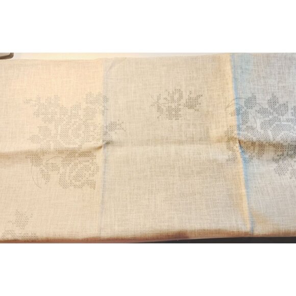 Rico Design Embroidery Tablecloth Kit 69900 Beige Stamped Cross Stitch Linen - Picture 3 of 16